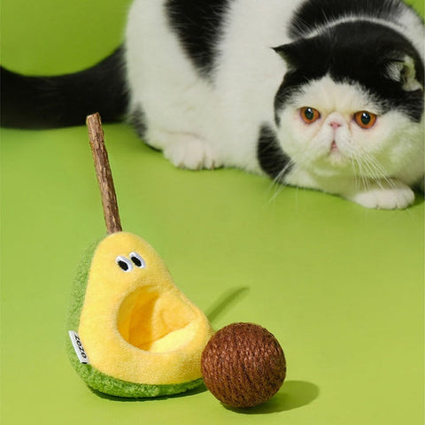 Cat product image of ZEZE Avocado Silvervine Cat Toy - Pets Villa. 