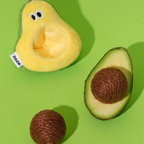 Product image of ZEZE Avocado Silvervine Cat Toy - Pets Villa. 