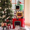 Product image of ZEZE Christmas Gift Box Cat Frame  - Pets Villa. 