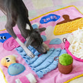 Image of a dog sniffling ZEZE Enjoy It Bath Snuffle Pet Mat - Pets Villa. 