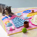 Image of dog sniffing ZEZE Enjoy It Bath Snuffle Pet Mat - Pets Villa. 