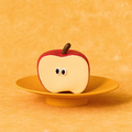 Apple variant image of ZEZE Fruit and Vegetable Latex Dog Toys - Pets Villa. 