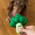 Broccoli variant image of ZEZE Fruit and Vegetable Latex Dog Toys - Pets Villa. 