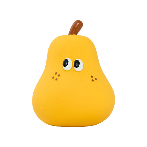 Pear variant image of ZEZE Fruit and Vegetable Latex Dog Toys - Pets Villa. 