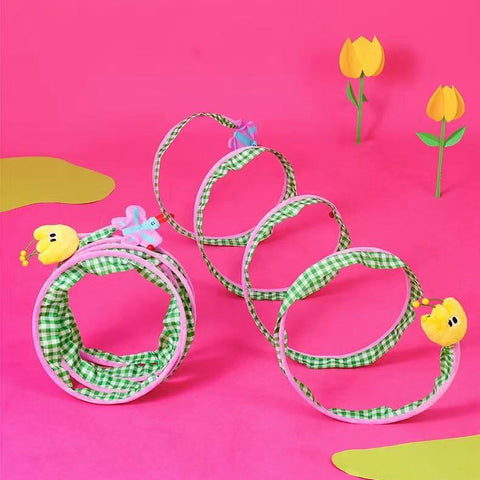 Standalone image of ZEZE Funny Spring Tunnel Toy - Pets Villa.