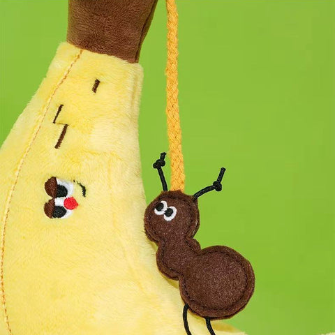 Close up of ant add on from ZEZE Softer Banana Pet Pillow- Pets Villa. 