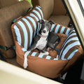 Front image of ZEZE Striped Pet Car Bed - Pets Villa. 