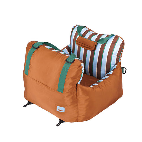 Product image of ZEZE Striped Pet Car Bed - Pets Villa. 