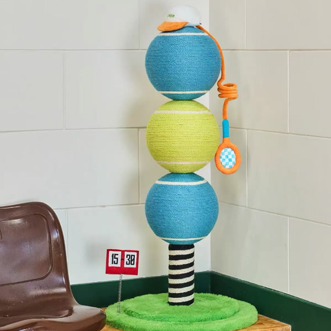 Product image of ZEZE Tennis Cat Scratching Post - Pets Villa. 