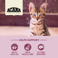 ACANA First Feast kitten formula made with free-run chicken and whole herring for all life stages.
