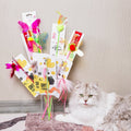 Pink & Purple Golden Fish Cat Teaser – AMY&CAROL Retractable Wand Toy