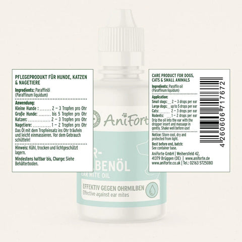 ANIFORTE Ear Mite Treatment Oil Drops - Pets Villa