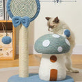 Blue Candy Mushroom Cat Scratching Post - Pets Villa
