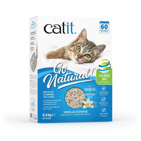 CATIT Go Natural! Pea Husk Mix Cat Litter 6.4kg - Pets Villa