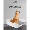 Training potty tray for dogs with removable pee post to encourage natural marking habits