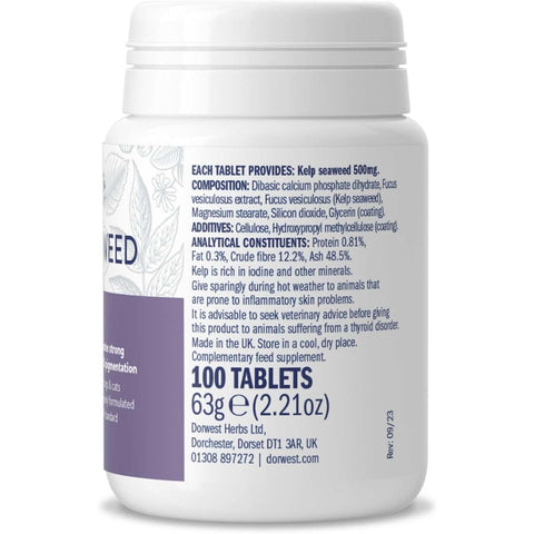 DORWEST Kelp Seaweed Supplement 100 tablets - Pets Villa
