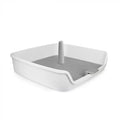 Plastic dog potty tray with grill for pee pads – perfect for puppies and small breeds