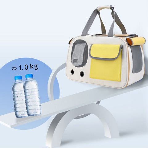 Foldable Mesh Pet Travel Bag - Pets Villa