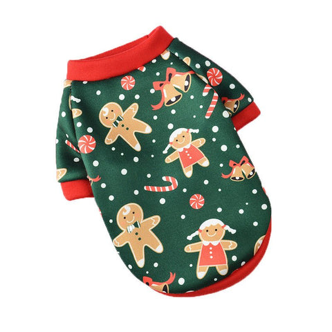 Gingerbread Christmas Pet Jumper - Pets Villa