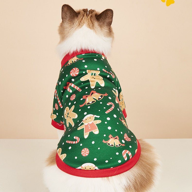 Gingerbread Christmas Pet Jumper | Pets Villa