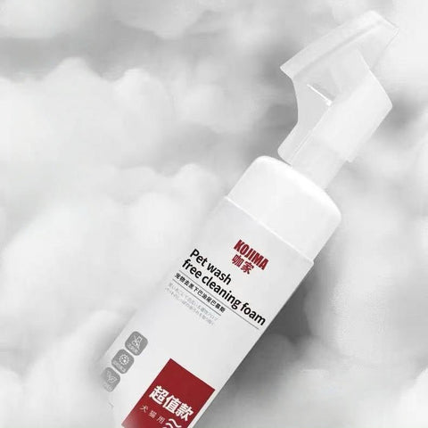 KOJIMA Pet Wash No Rinse degrease Cleaning Foam 150ml - Black Chin/Oily Tail/ General Cleaning - Pets Villa