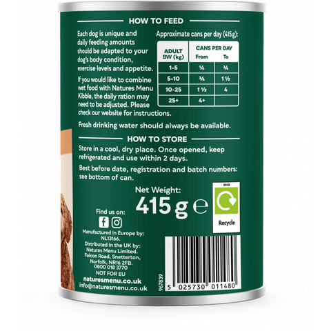 NATURES MENU Dog Heart Stew with Salmon and Vegetables - Pets Villa