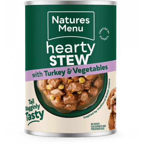 NATURES MENU Dog Hearty Stew Chicken & Turkey Variety Multipack 6x415g - Pets Villa