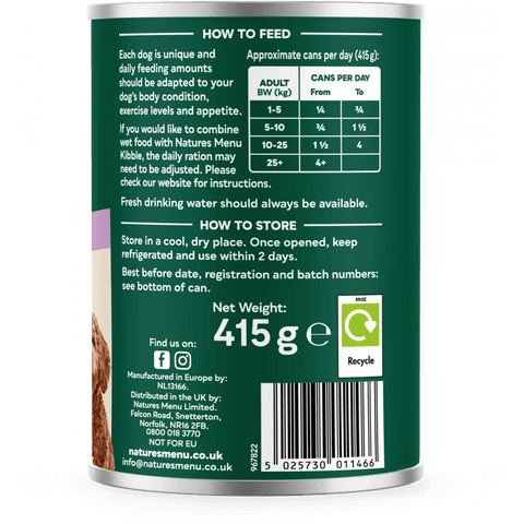 NATURES MENU Dog Hearty Stew with Turkey and Vegetables - Pets Villa