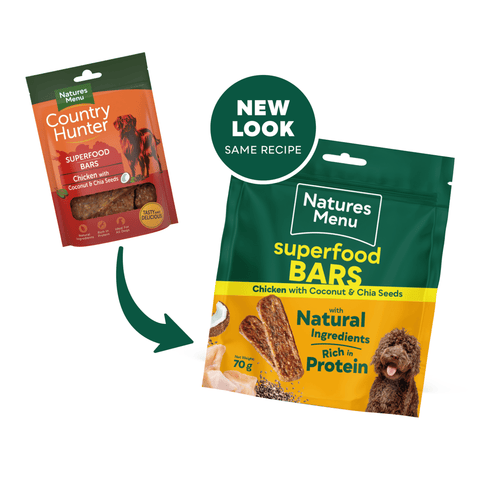 NATURES MENU Dog Superfood Bars Chicken Treats 70g - Pets Villa