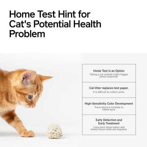 PIDAN FOBT Tofu Cat Litter - Blood Detect - Home Test Hint For Cat's Potential Health Problem