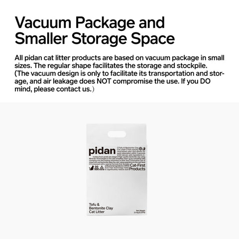 PIDAN Tofu and Bentonite Clay Cat Litter - product image. This is a product of Pets Villa.