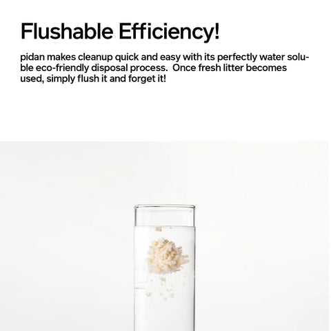 PIDAN Tofu Cat Litter Mix - Flushable Efficiency