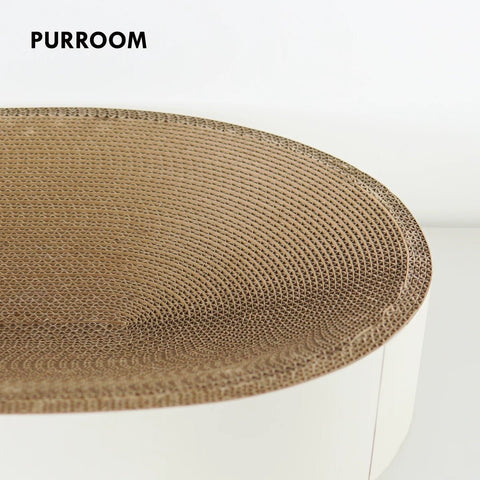 PURROOM Little Chicken Oval Cardboard Scratcher - Pets Villa