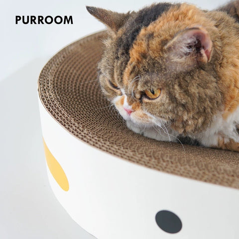 PURROOM Little Chicken Oval Cardboard Scratcher - Pets Villa