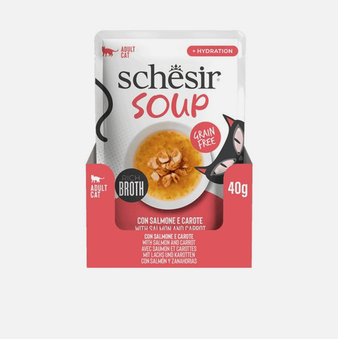 SCHESIR Cat Soup with Salmon and Carrot 40g - Pets Villa