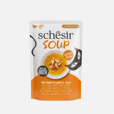 SCHESIR Cat Soup with Tuna, Carrot and Pumpkin 40g - Pets Villa
