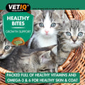 VETIQ Healthy Bites Growth Support Kitten Treats (65g) - Pets Villa