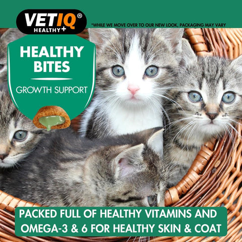 VETIQ Healthy Bites Growth Support Kitten Treats (65g) - Pets Villa