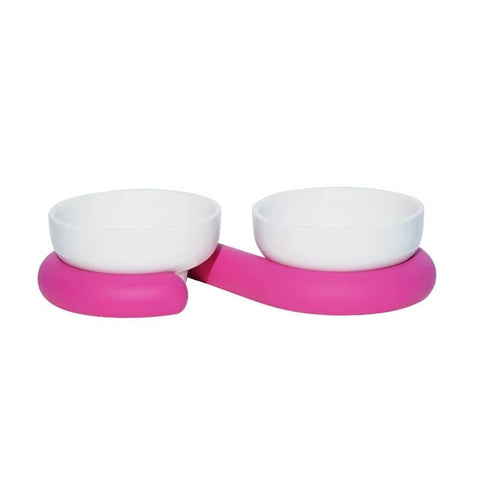 ZEZE Ceramic Bowls with Base - Pets Villa