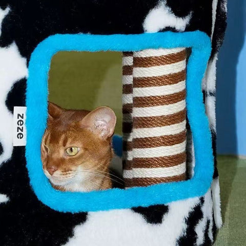 ZEZE Farm Cat Condo - Pets Villa