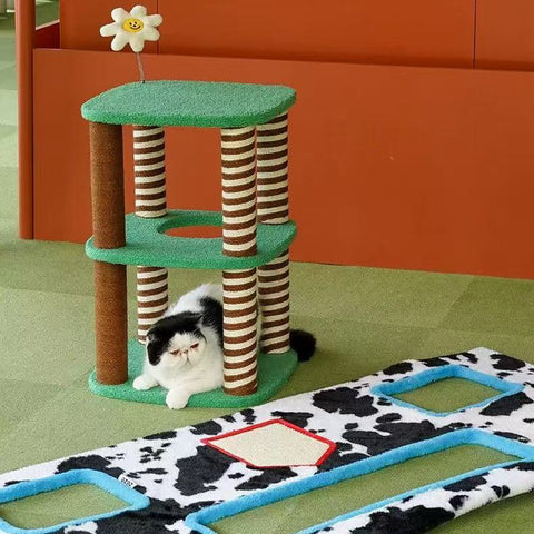ZEZE Farm Cat Condo - Pets Villa