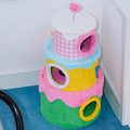 ZEZE Festival Cream Cake Cat Frame - Pets Villa
