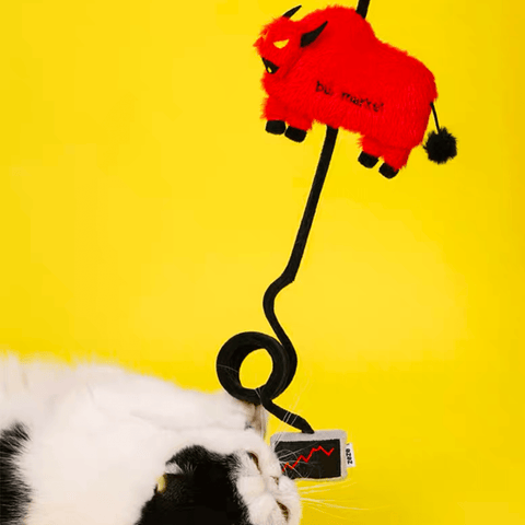 ZEZE Funny Bull Market String Cat Toy | Pets Villa