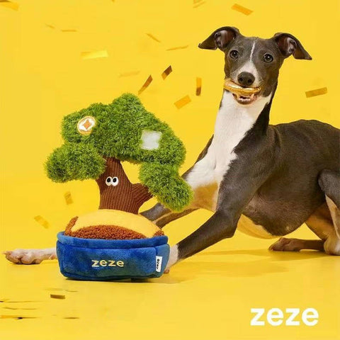 ZEZE Good Fortune Money Plant Enrichment Dog Toy - Pets Villa
