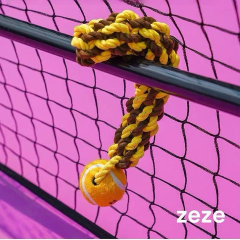 ZEZE Tennis Ball with Sturdy Rope - Pets Villa