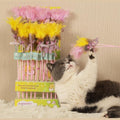 Natural Texture Feather & Rabbit Fur Cat Teaser – AMY&CAROL