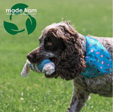 Ancol Made From Rice Husk & Cotton Rope Dog Toy – Natural, Durable & Sustainable