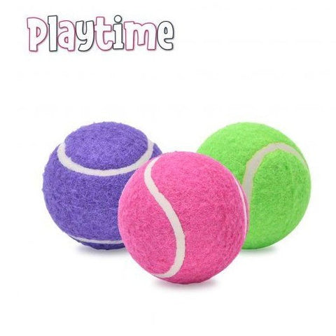 Ancol Dog Tennis Balls – 6 Pack Net with 6cm Balls for Fetch