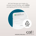 CATIT Recipes Adult Indoor/Sterilised Poultry Cat Food - Showing the recyclable packaging and the reseal of the pack. This is a product of Pets Villa.