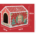 Christmas Cat Scratcher House - Pets Villa